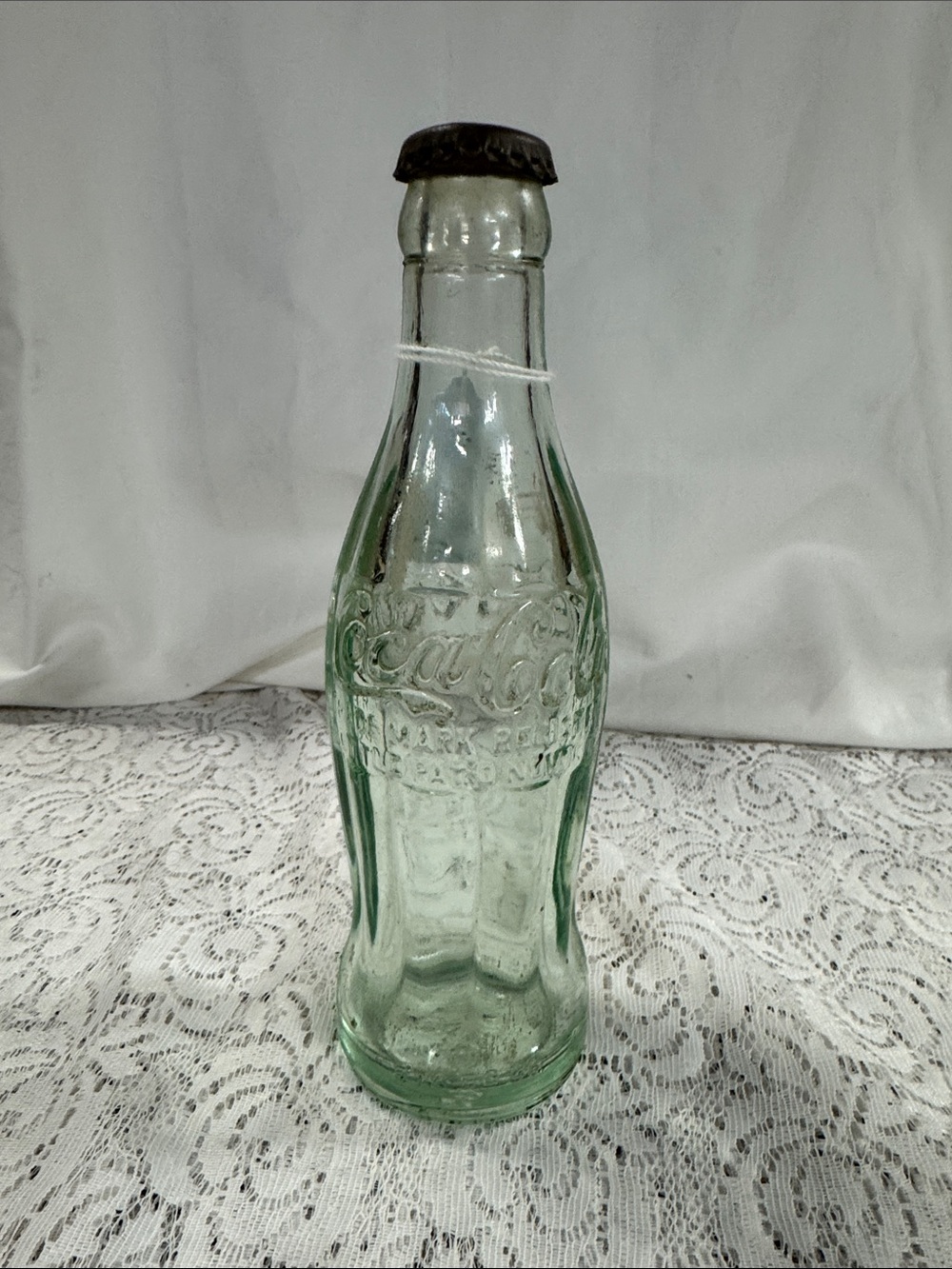 Coca Cola Hobbleskirt Glass Bottle - Columbus IN. Nov. 16, 1915